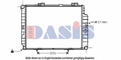 AKS DASIS 123290n -  Радиатор, охлаждение двигателя
